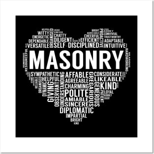 Masonry Heart Posters and Art